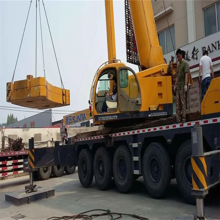 新河县当地吊车出租|机器吊装|75吨|工厂搬迁服务